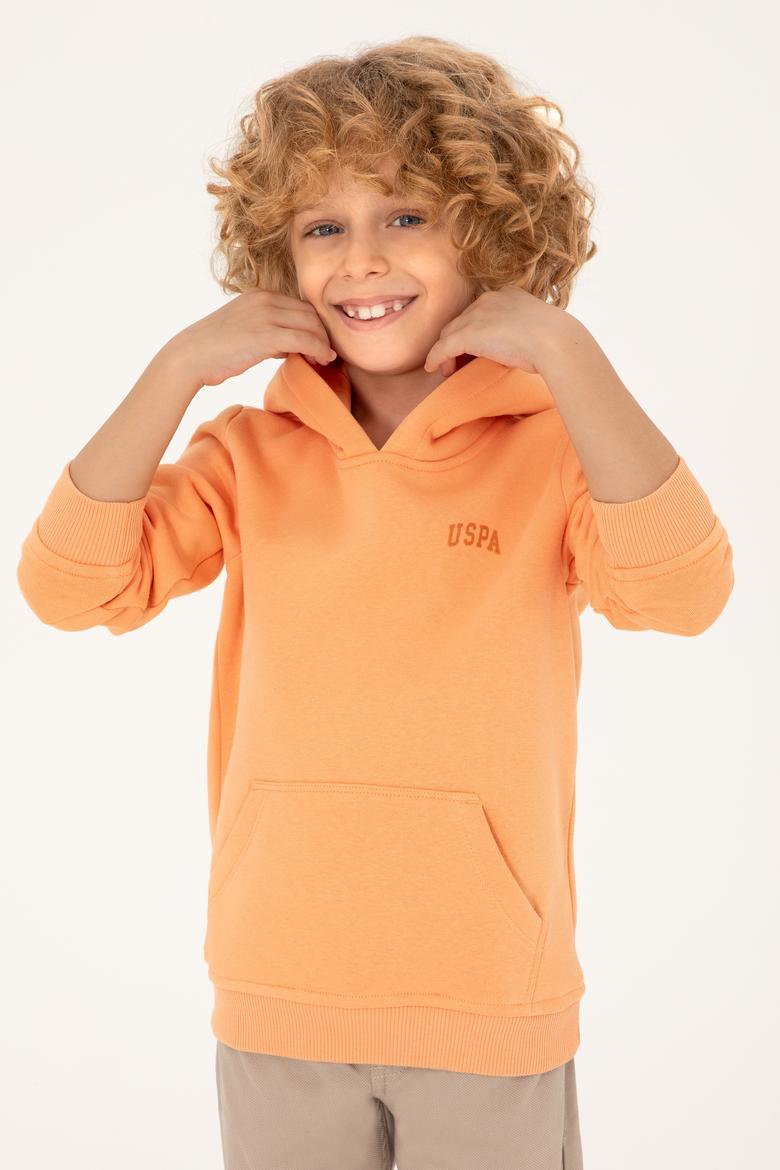 Erkek Çocuk Kavun Basic Kapüşonlu Sweatshirt