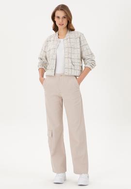 Kadın Taş Cargofit Kanvas Pantolon - 50290855005