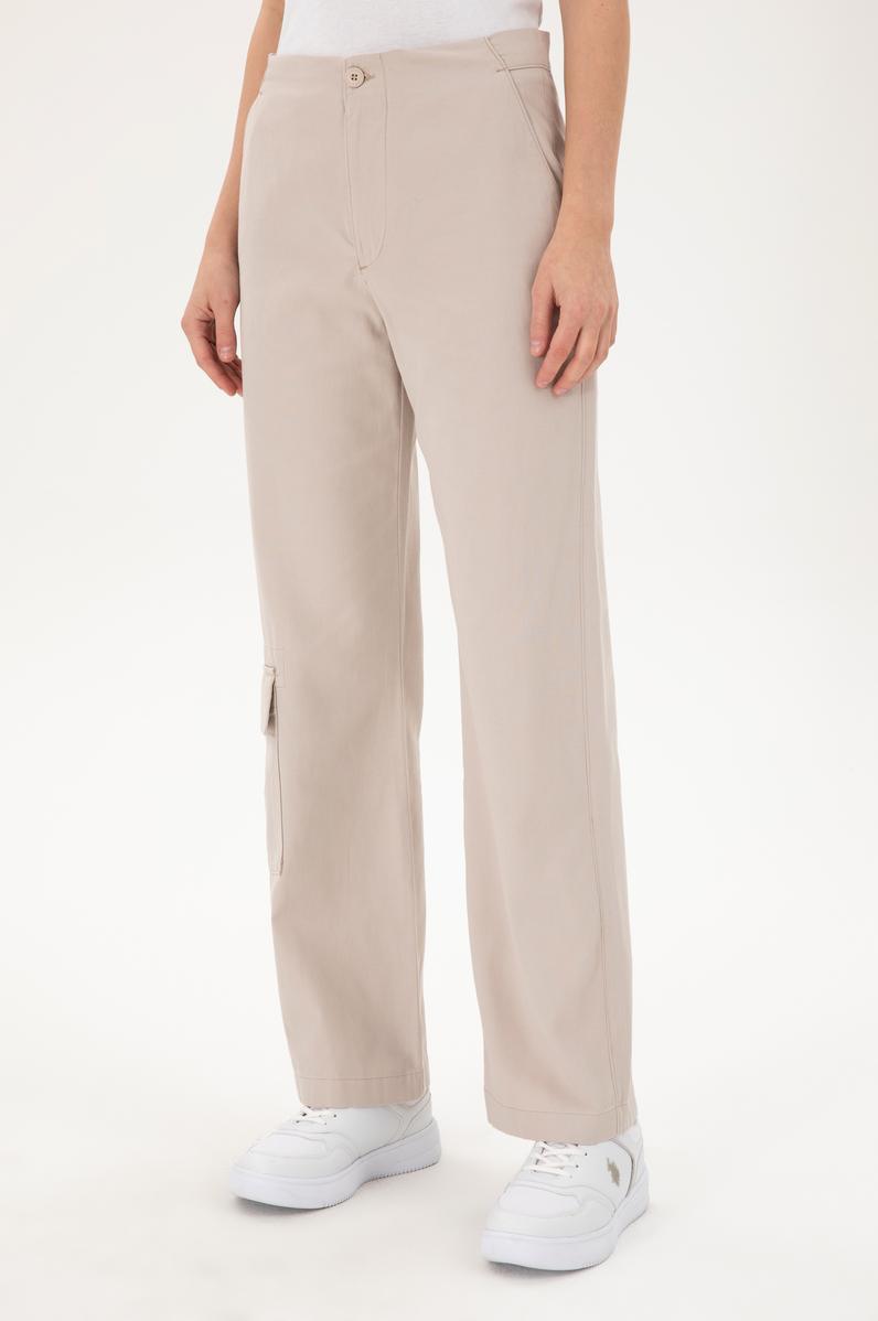 Kadın Taş Cargofit Kanvas Pantolon