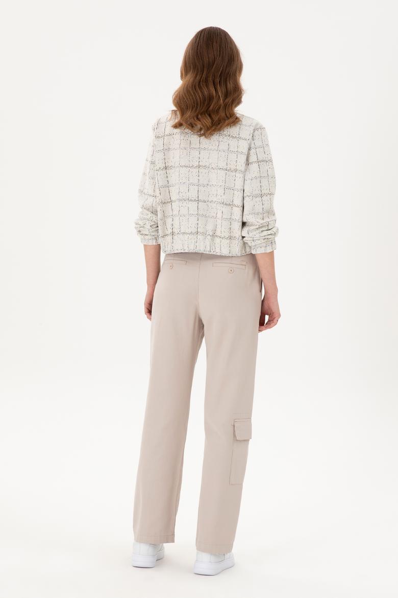 Kadın Taş Cargofit Kanvas Pantolon - 50290855005