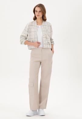 Kadın Taş Cargofit Kanvas Pantolon - 50290855005