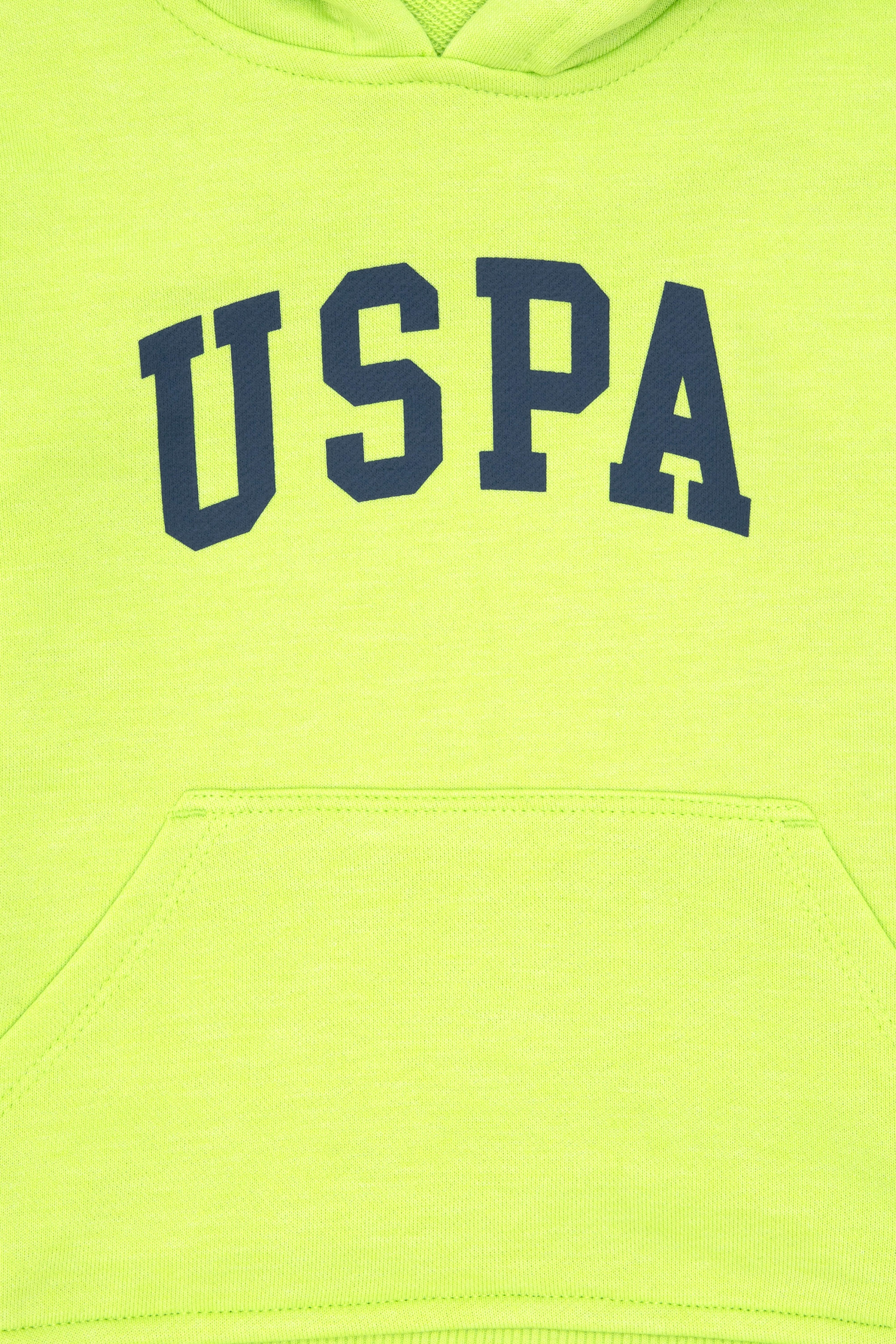 Erkek Çocuk Elma Yeşili Kapüşonlu Sweatshirt - Image 5