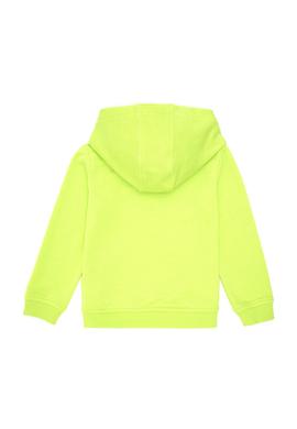 Erkek Çocuk Elma Yeşili Kapüşonlu Sweatshirt - 50293614124