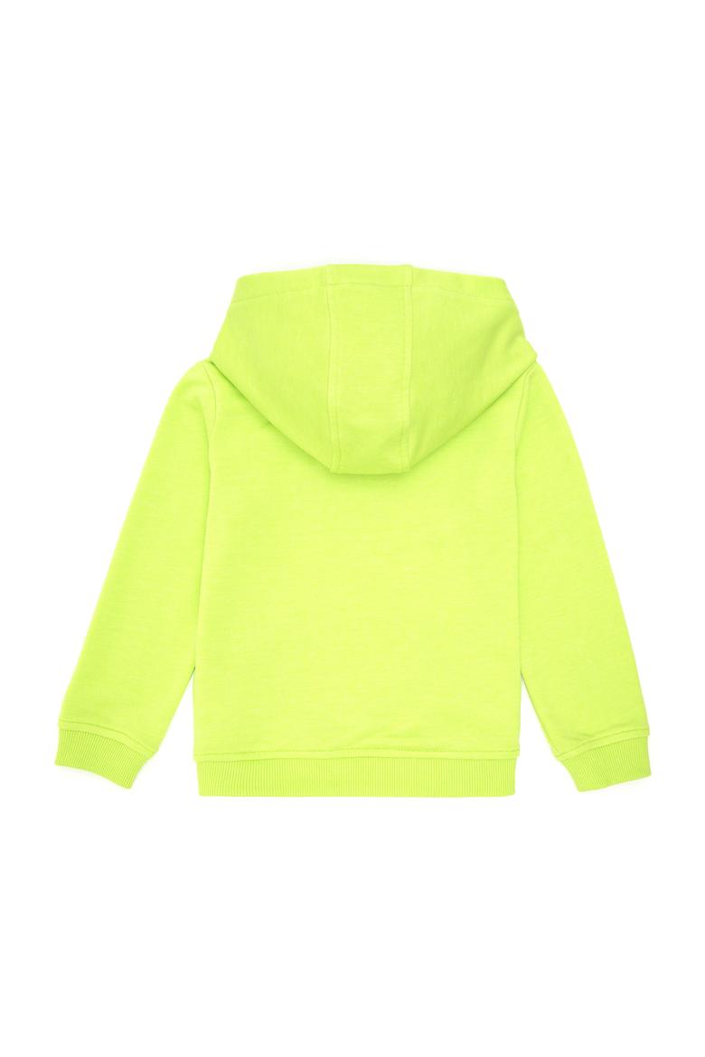 Erkek Çocuk Elma Yeşili Kapüşonlu Sweatshirt - 50293614124