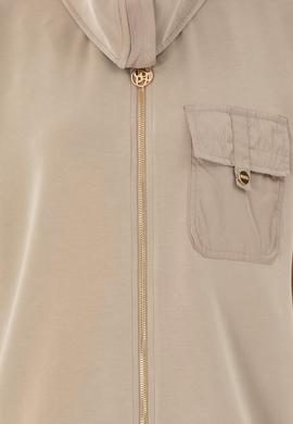 Kadın Açık Haki Örme Yelek - 50292386012