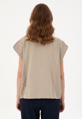 Kadın Açık Haki Örme Yelek - 50292386012