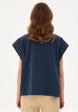 Kadın Lacivert Örme Yelek - 50292386008