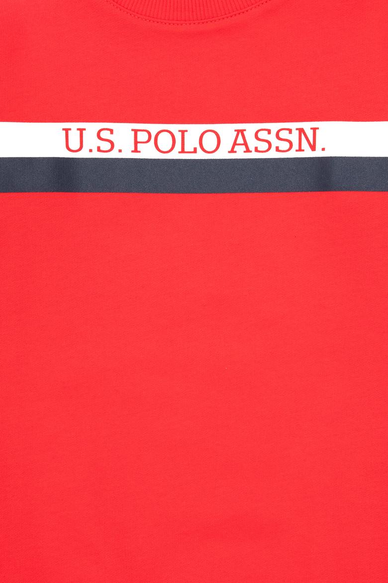 Erkek Çocuk Kırmızı Bisiklet Yaka Sweatshirt - 50293606008