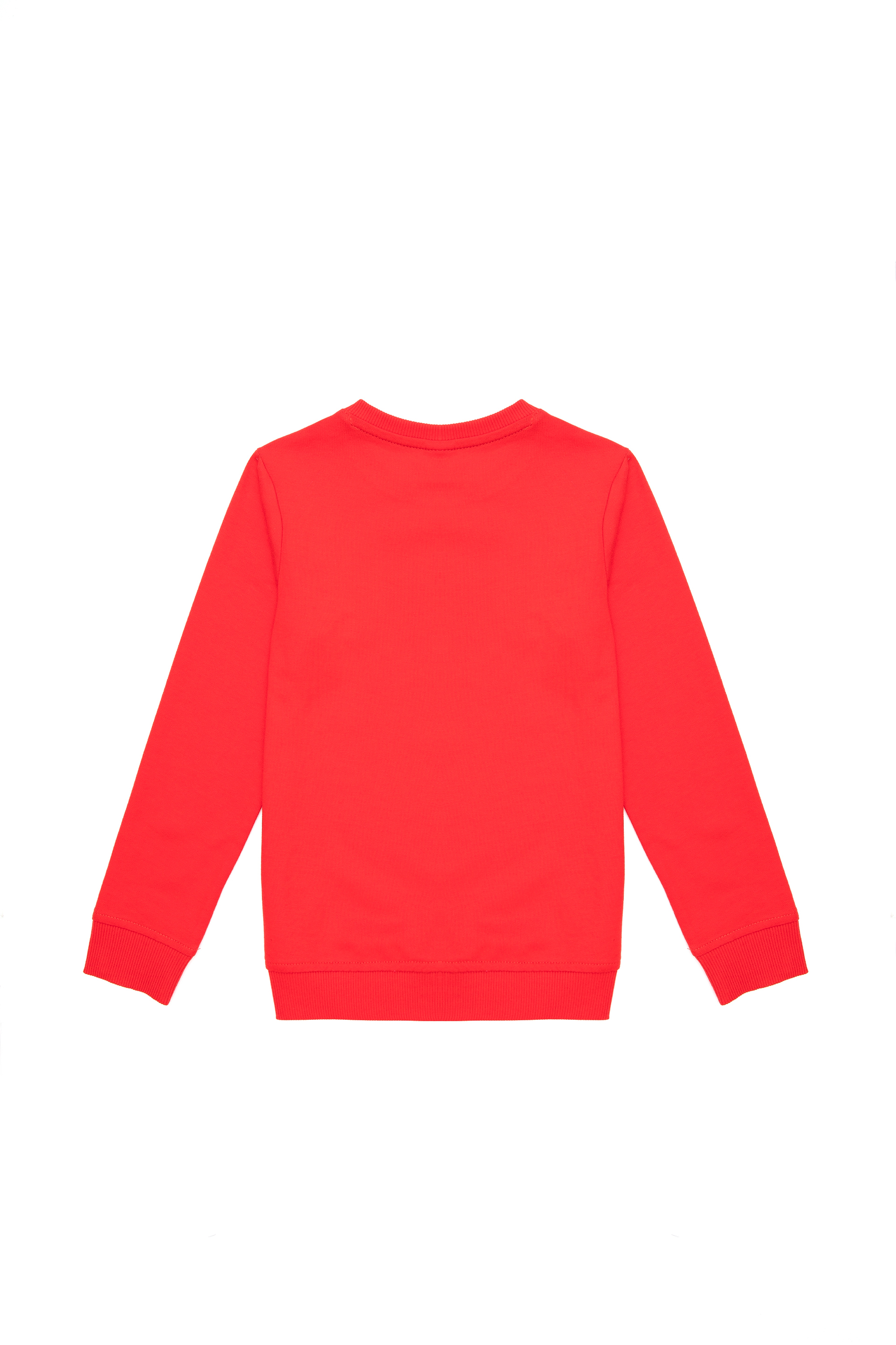 Erkek Çocuk Kırmızı Bisiklet Yaka Sweatshirt - Image 4