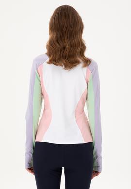 Kadın Lila Dik Yaka Sweatshirt - 50291462012