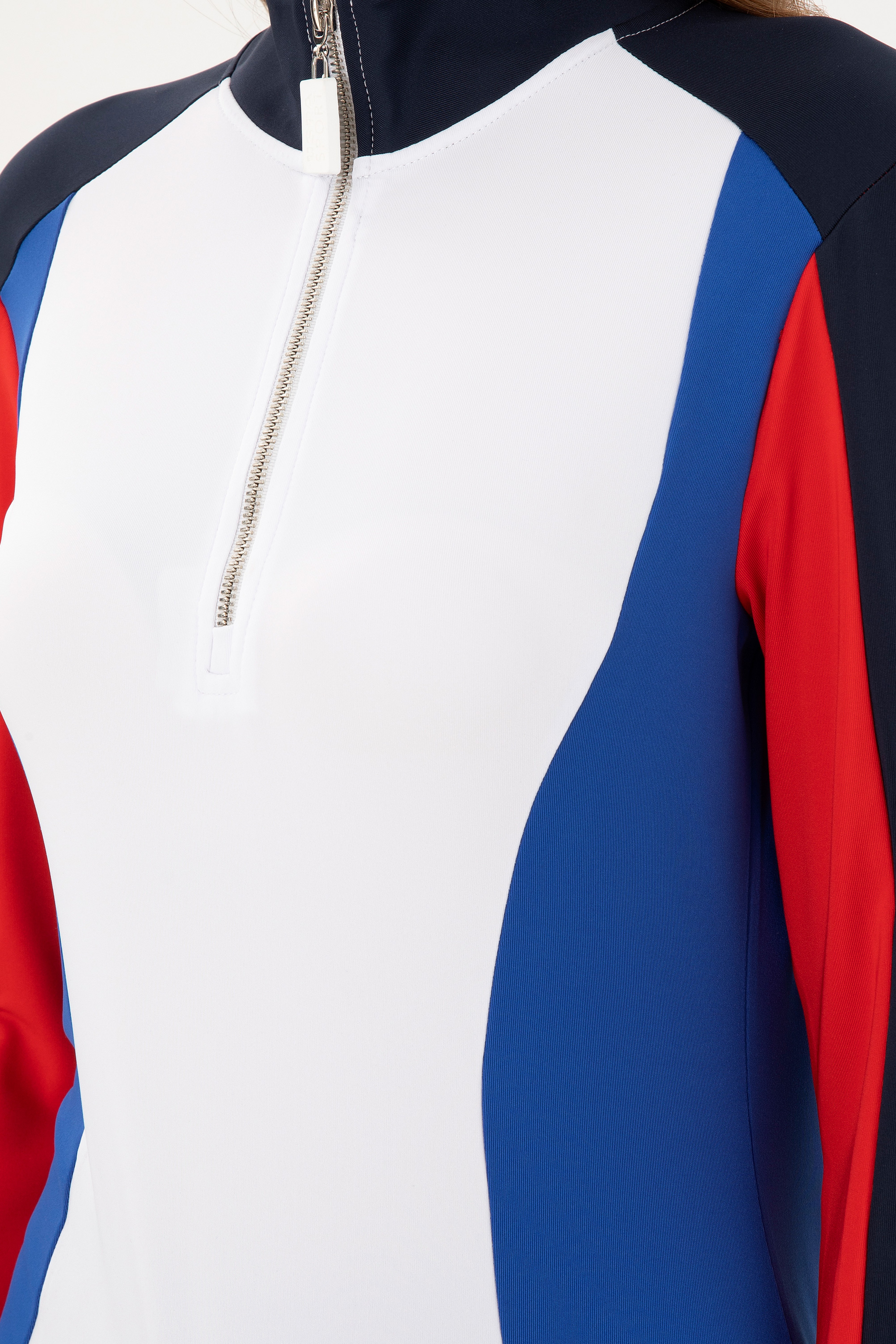 Kadın Lacivert Dik Yaka Sweatshirt - Image 7