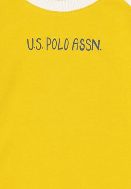 Erkek Çocuk Sarı Bisiklet Yaka Sweatshirt - 50293605043