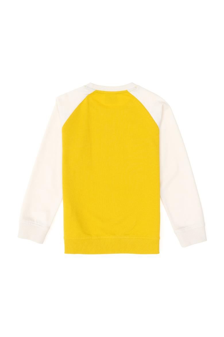 Erkek Çocuk Sarı Bisiklet Yaka Sweatshirt - 50293605043