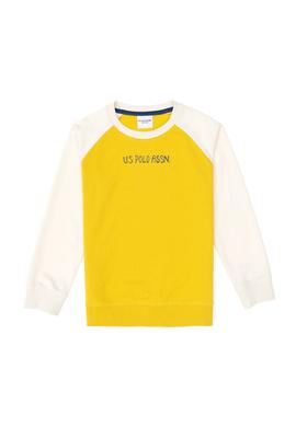 Erkek Çocuk Sarı Bisiklet Yaka Sweatshirt - 50293605043