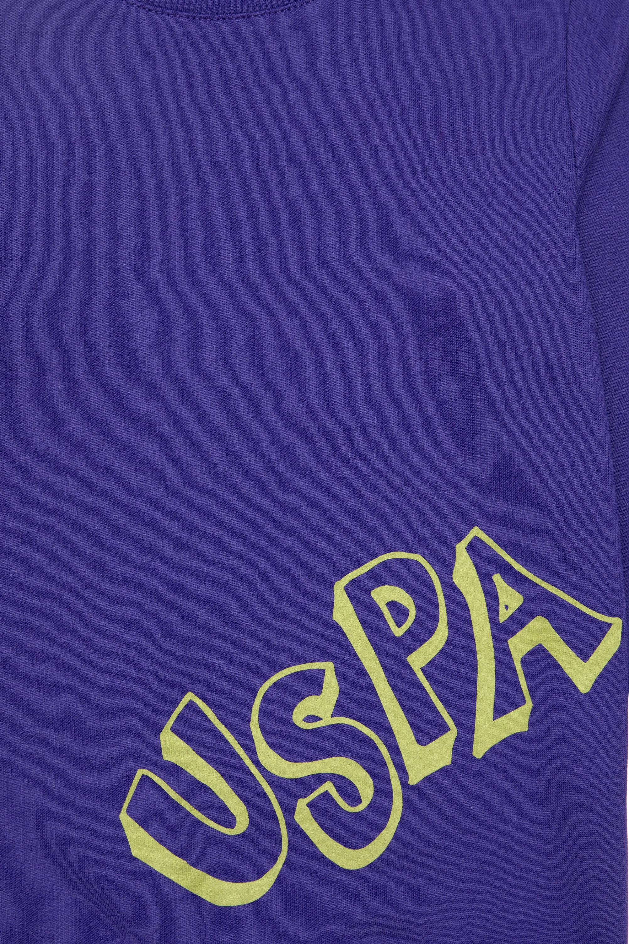 Erkek Çocuk Mor Bisiklet Yaka Sweatshirt - Image 5