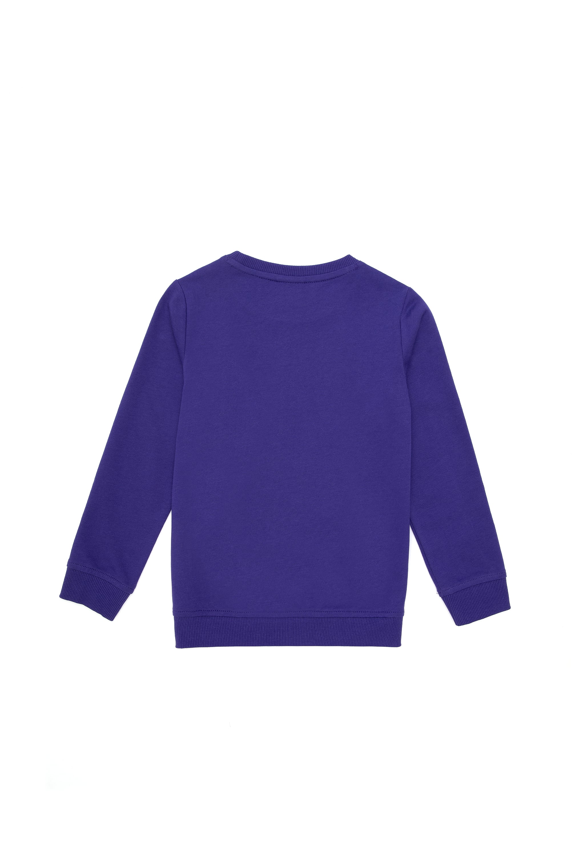 Erkek Çocuk Mor Bisiklet Yaka Sweatshirt - Image 4