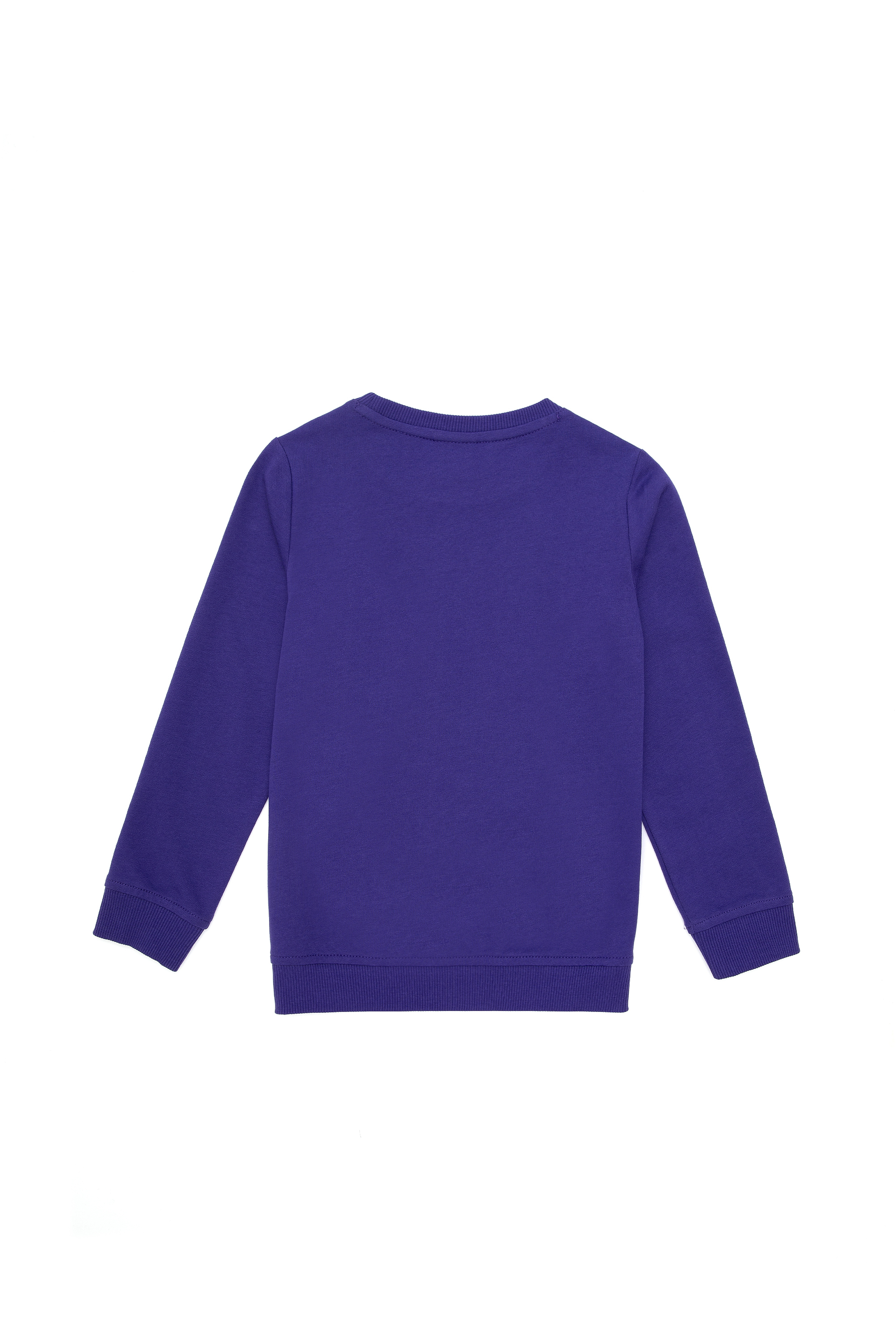 Erkek Çocuk Mor Bisiklet Yaka Sweatshirt