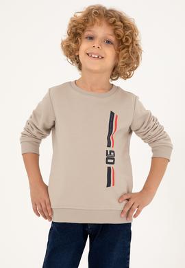 Erkek Çocuk Taş Bisiklet Yaka Sweatshirt - 50293546024