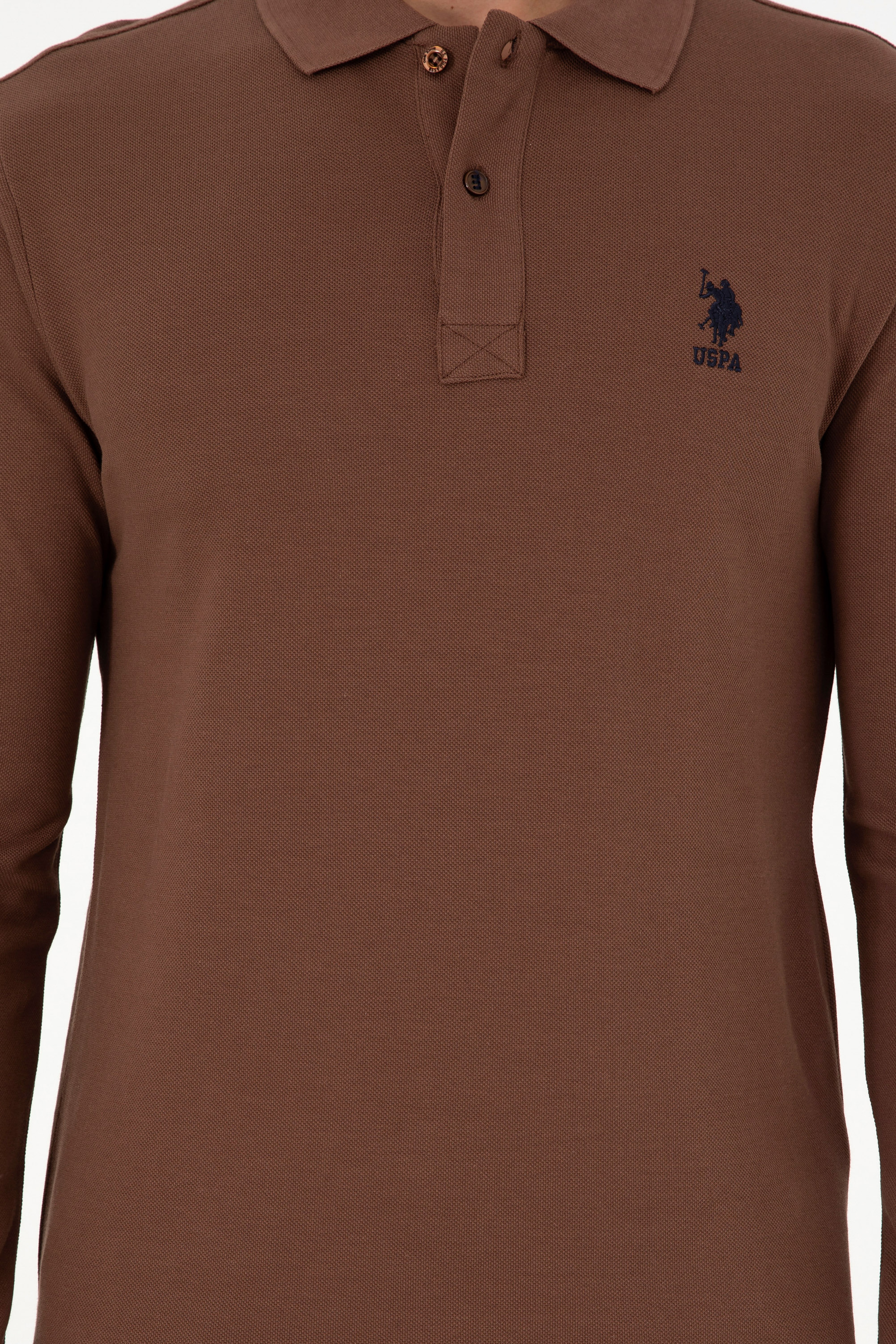 Erkek Kahverengi Basic Sweatshirt - Image 6