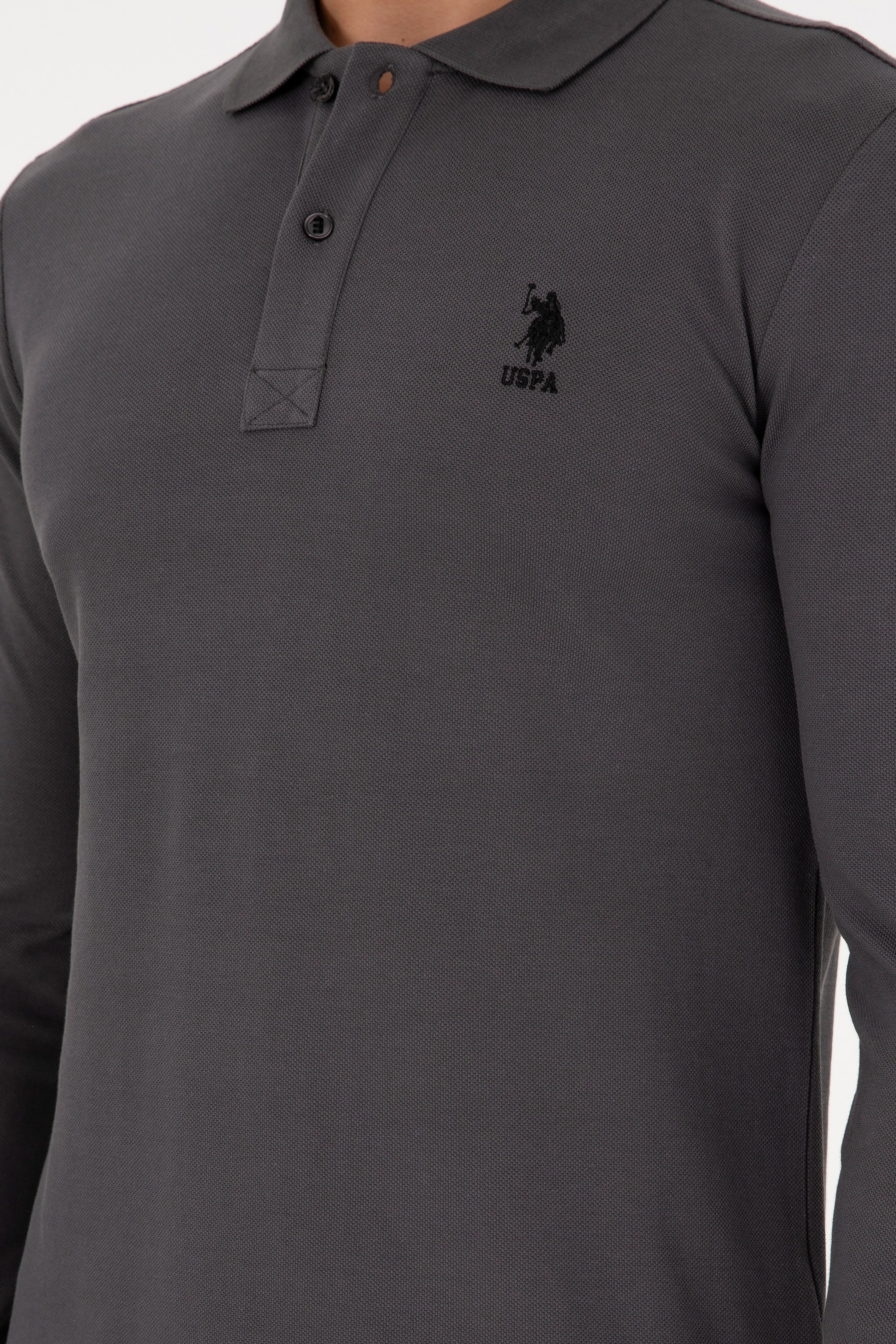 Erkek Antrasit Basic Sweatshirt - Image 7