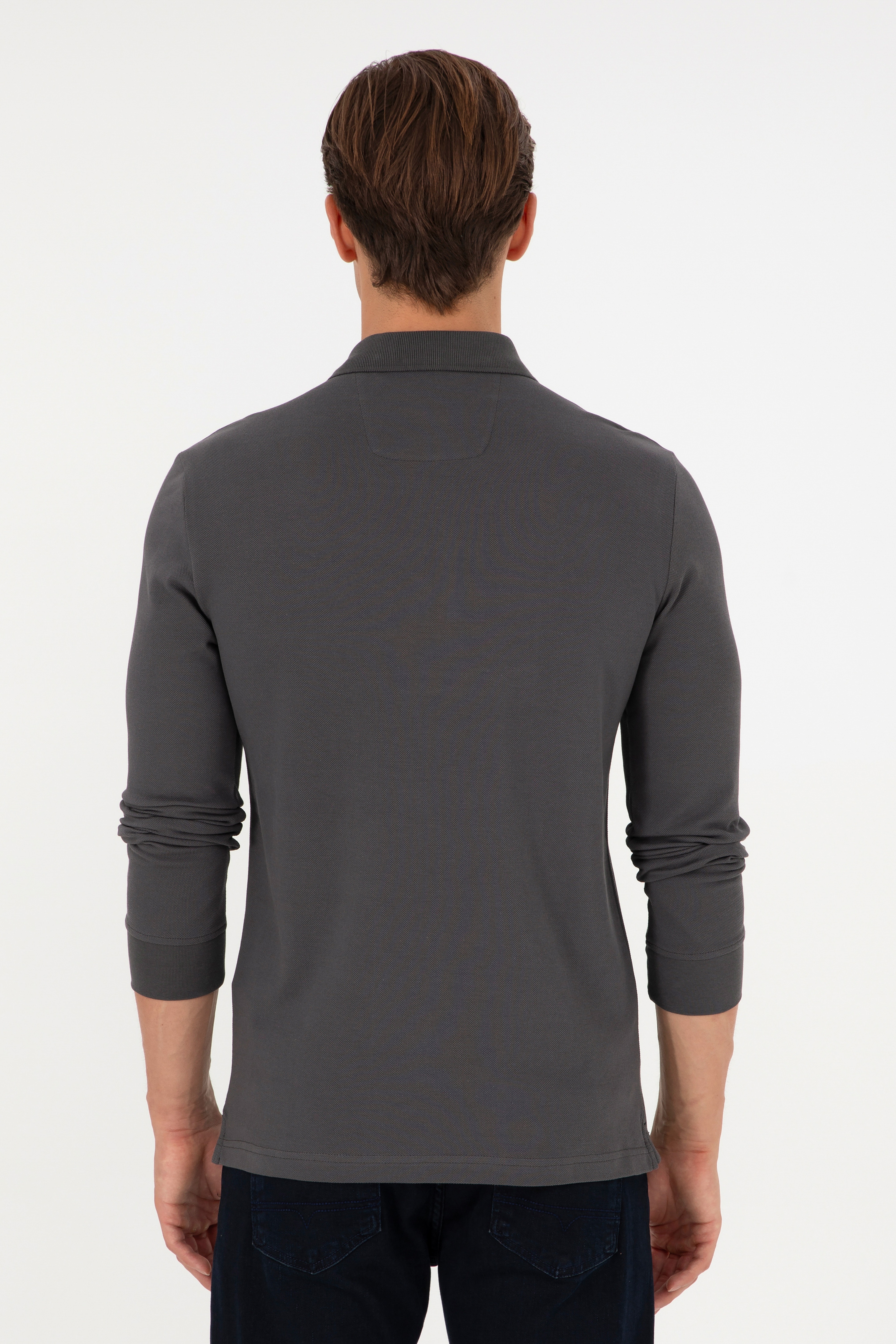 Erkek Antrasit Basic Sweatshirt