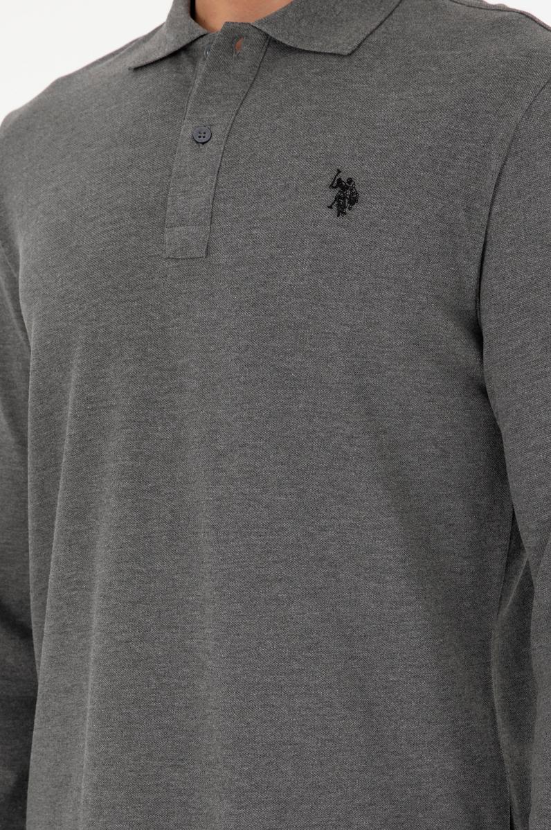Erkek Antrasit Melanj Basic Sweatshirt