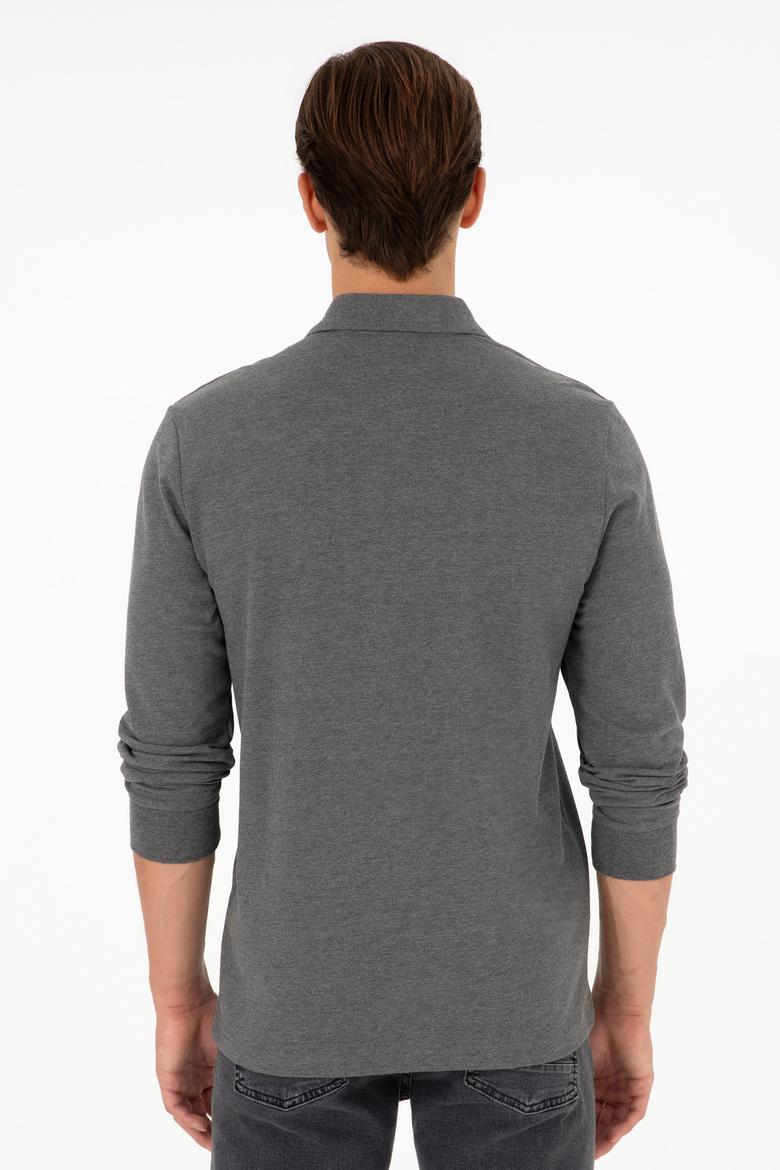 Erkek Antrasit Melanj Basic Sweatshirt - 50289051087