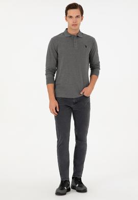 Erkek Antrasit Melanj Basic Sweatshirt - 50289051087