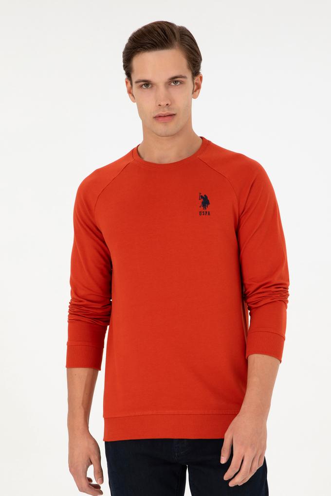 Erkek Kiremit Basic Sweatshirt