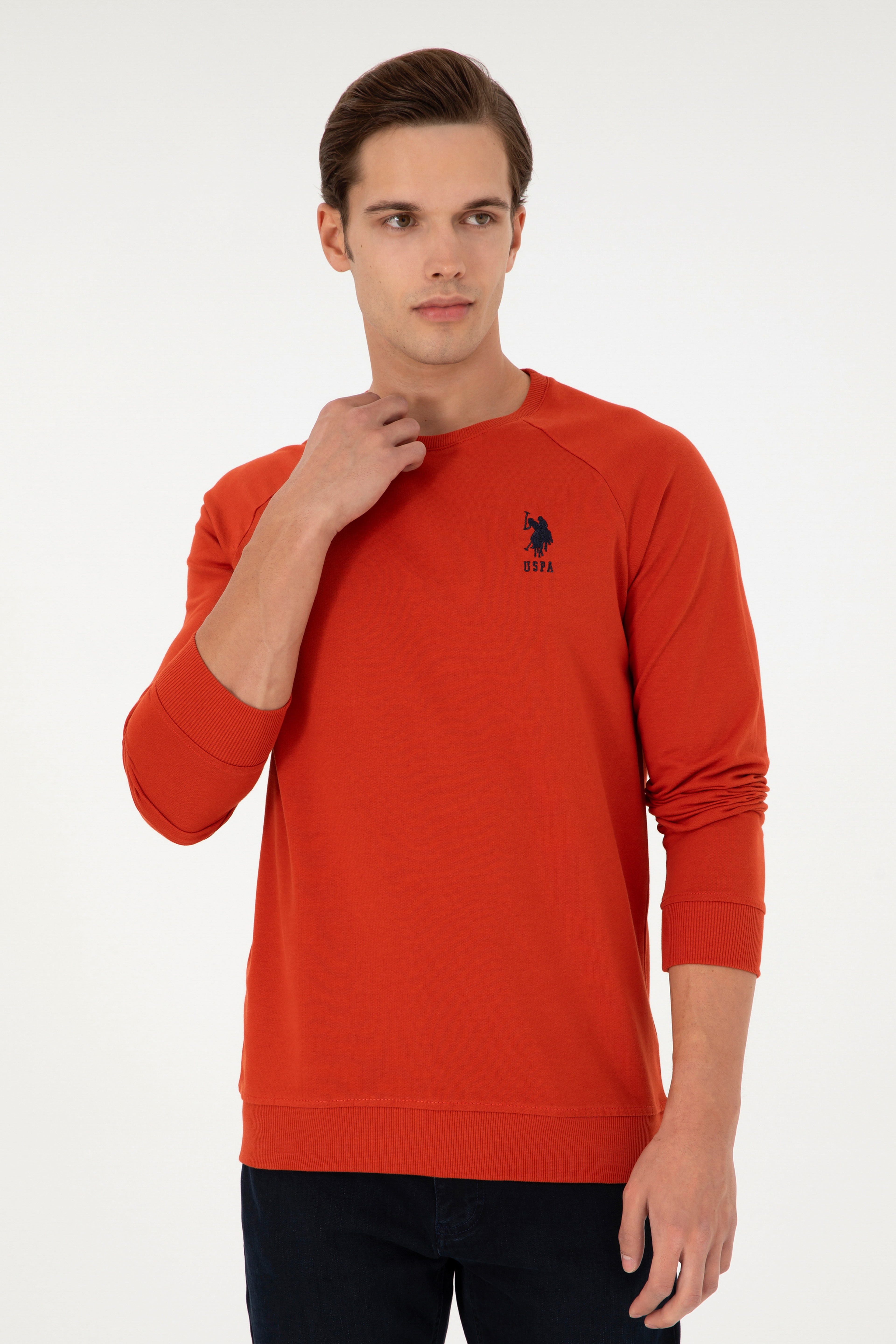 Erkek Kiremit Basic Sweatshirt - Image 3