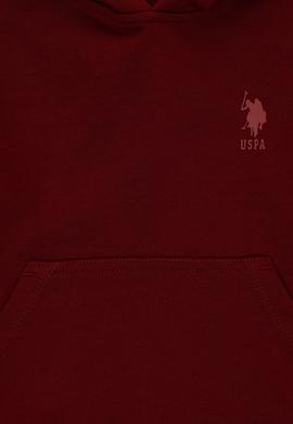 Erkek Çocuk Bordo Basic Kapüşonlu Sweatshirt - 50298269005