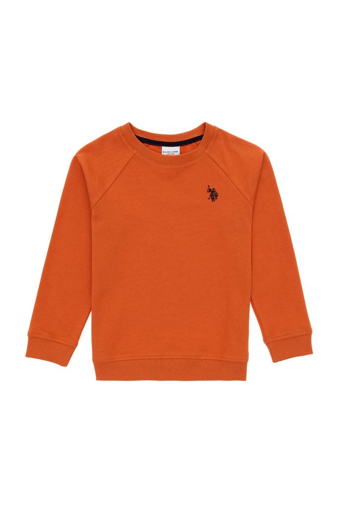 Erkek Çocuk Tarçın Basic Bisiklet Yaka Sweatshirt