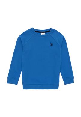 Erkek Çocuk Kobalt Basic Bisiklet Yaka Sweatshirt - 50293633103