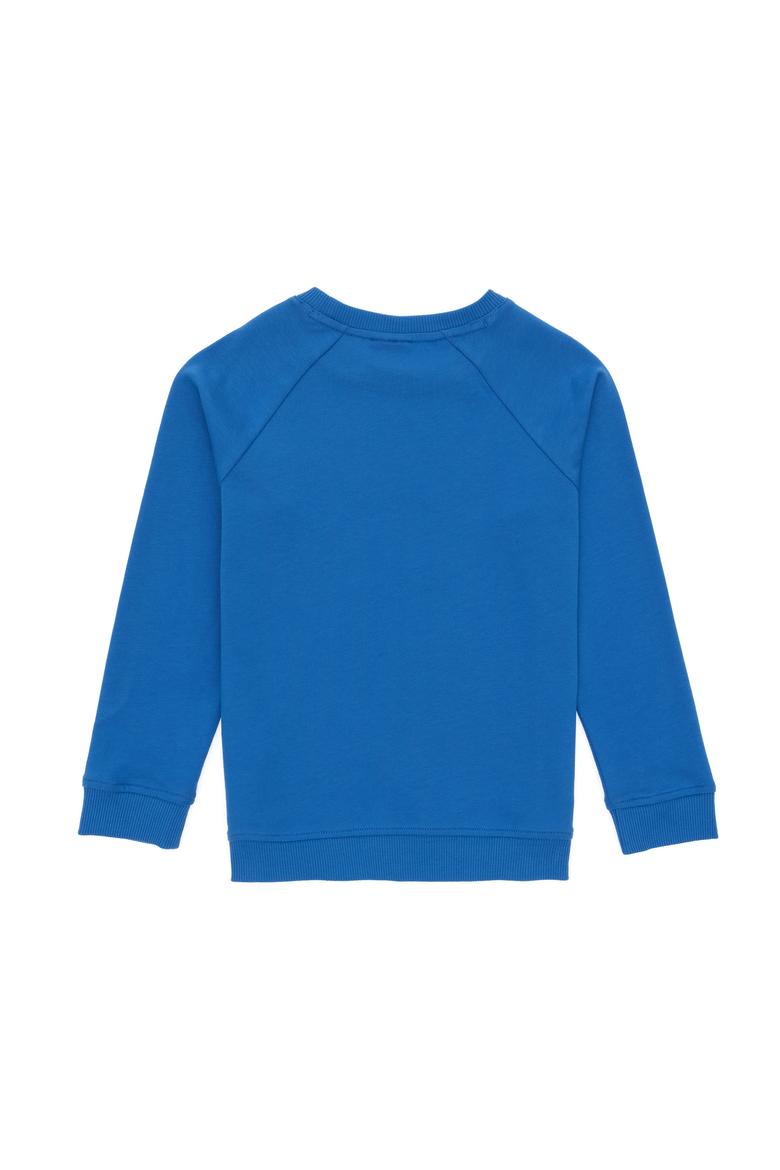 Erkek Çocuk Kobalt Basic Bisiklet Yaka Sweatshirt - 50293633103