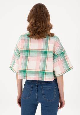 Kadın Somon Uzun Kollu Gömlek - 50289839013