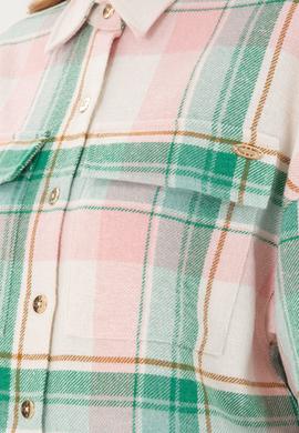 Kadın Somon Uzun Kollu Gömlek - 50289839013