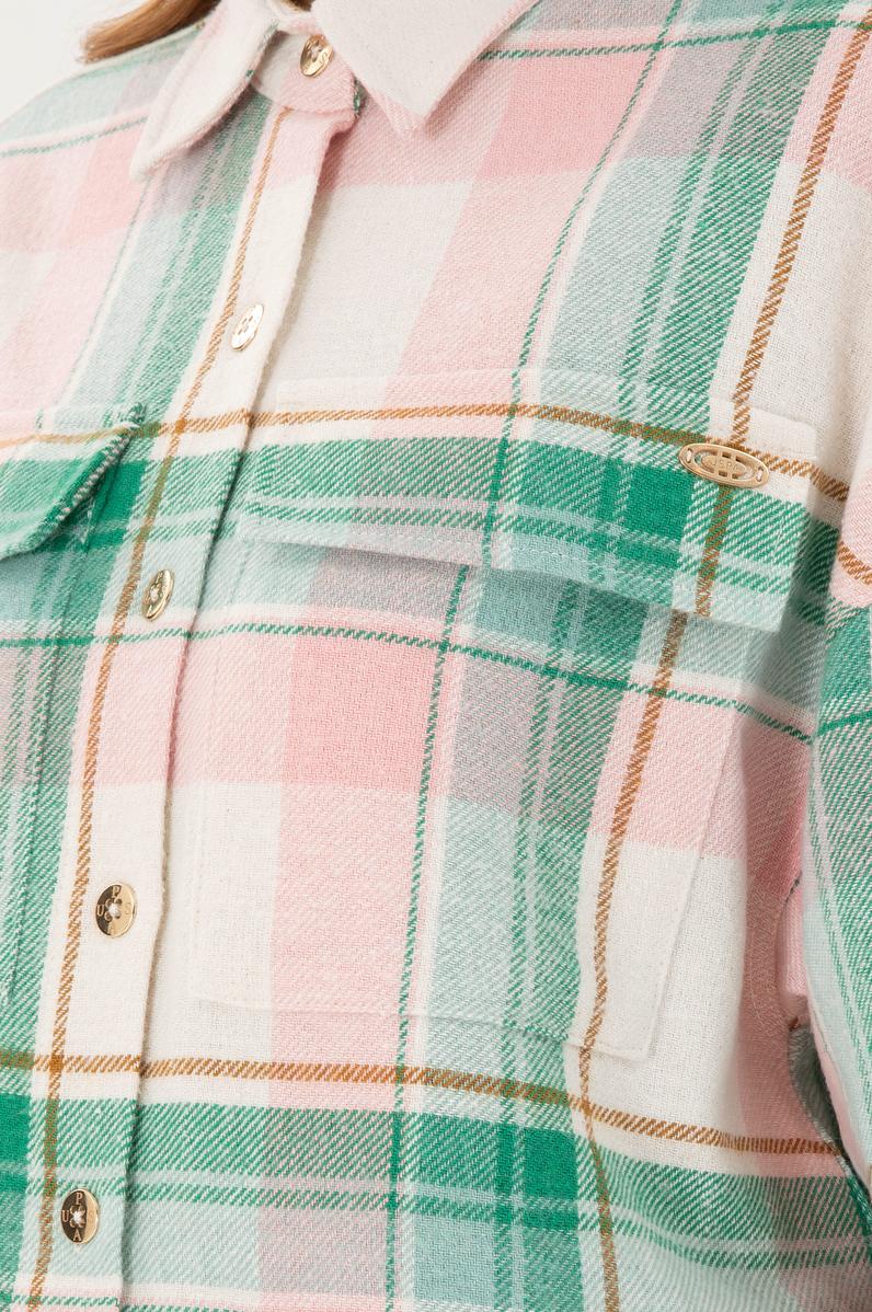 Kadın Somon Uzun Kollu Gömlek