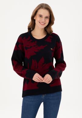 Kadın Lacivert Bisiklet Yaka Kazak - 50291572004