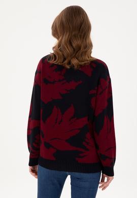 Kadın Lacivert Bisiklet Yaka Kazak - 50291572004