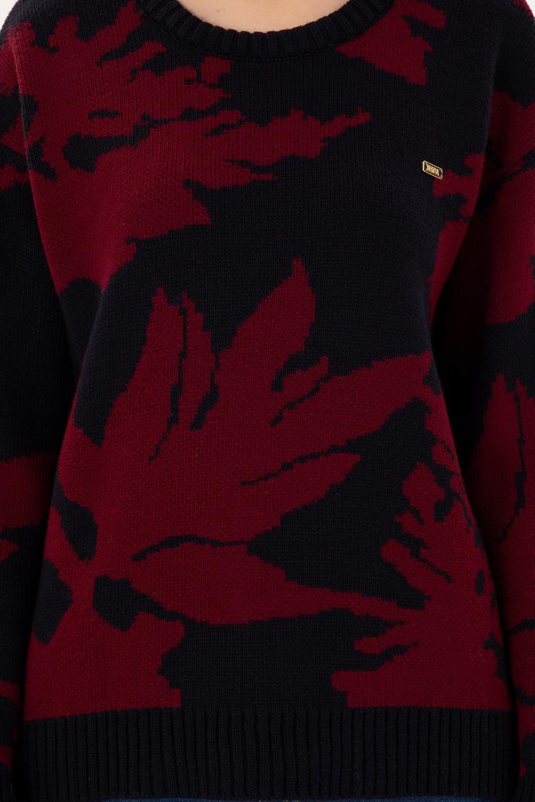 Kadın Lacivert Bisiklet Yaka Kazak - 50291572004