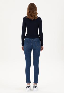 Kadın Koyu Mavi Jean Pantolon - 50297511002