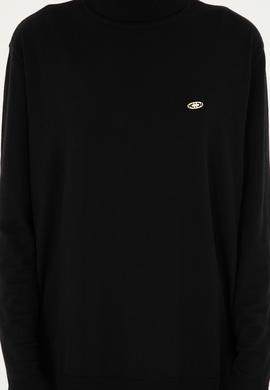 Kadın Siyah Basic Boğazlı Kazak - 50294570001