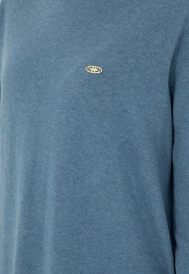 Kadın Mavi Basic Boğazlı Kazak - 50294570031