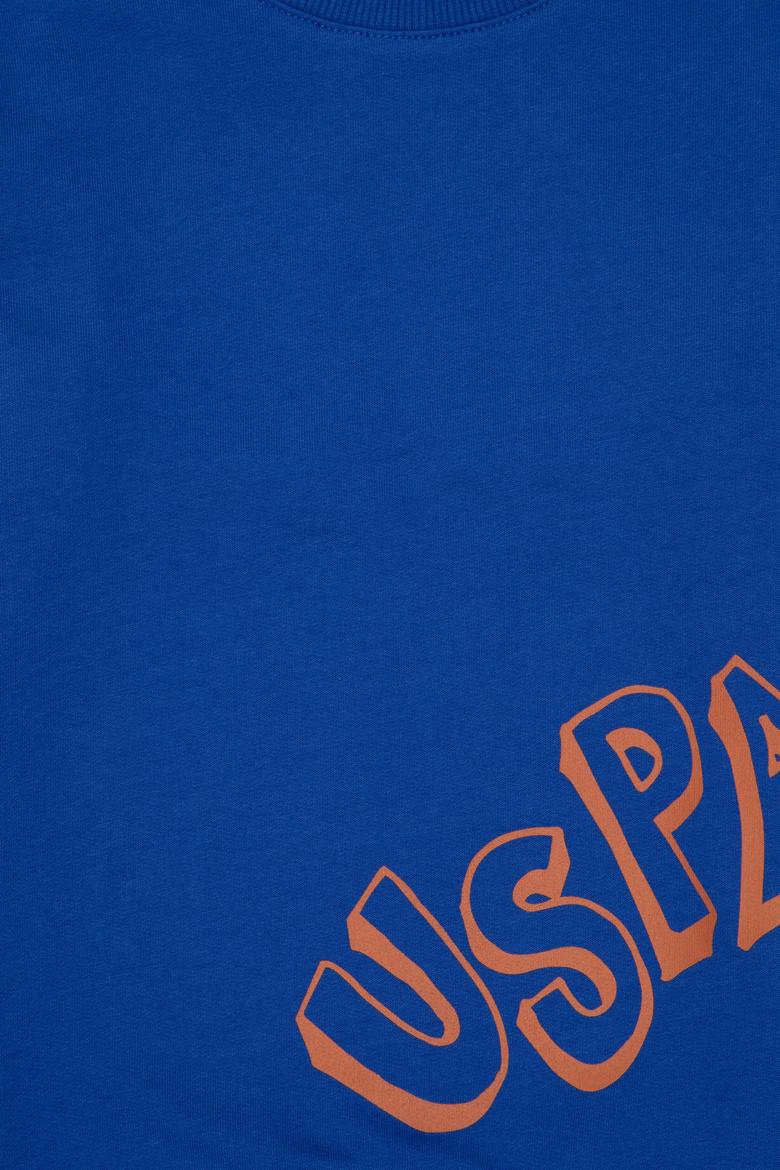 Erkek Çocuk Saks Bisiklet Yaka Sweatshirt - 50293617028