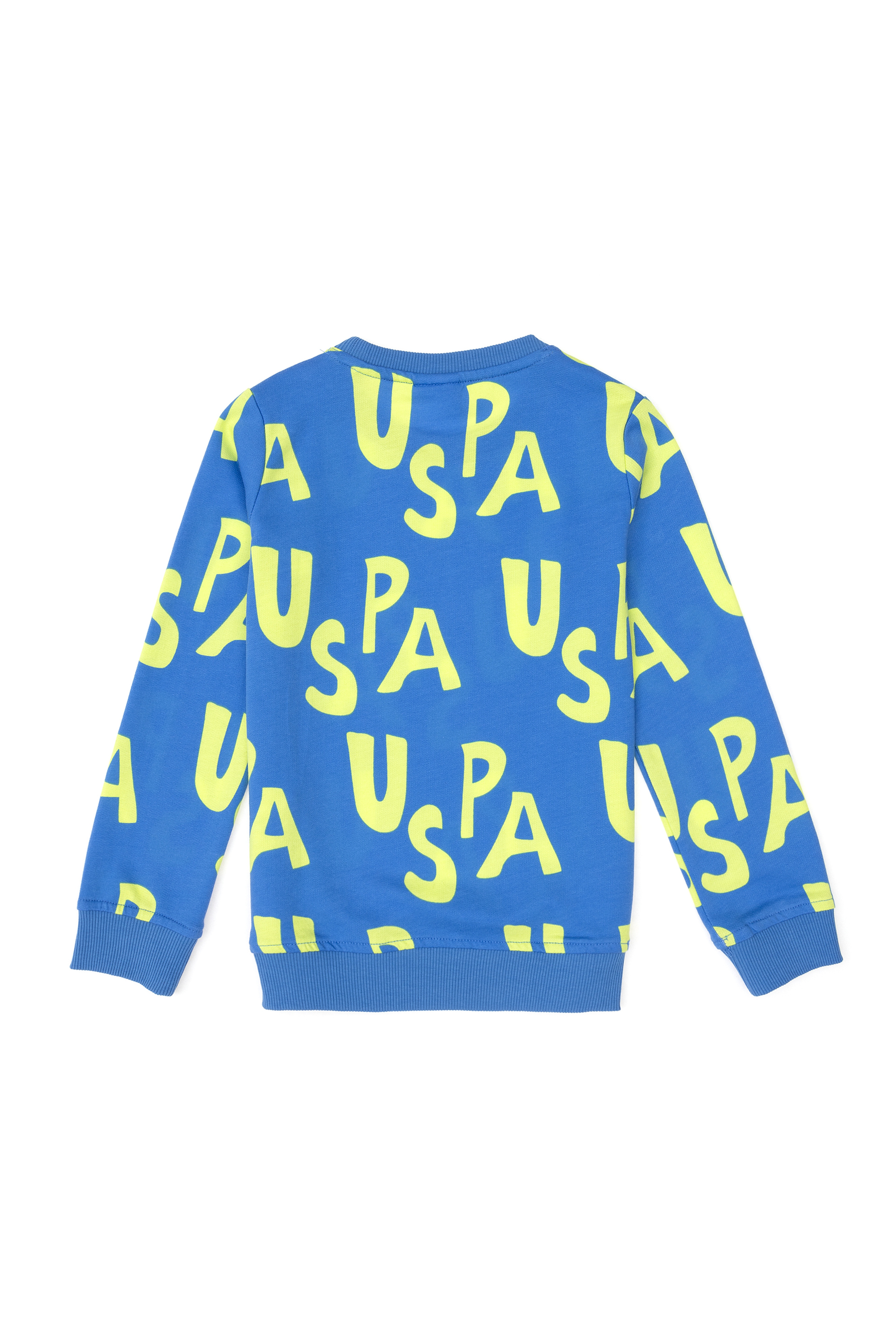 Erkek Çocuk Kobalt Bisiklet Yaka Sweatshirt - Image 4