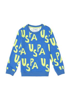 Erkek Çocuk Kobalt Bisiklet Yaka Sweatshirt - 50293634031