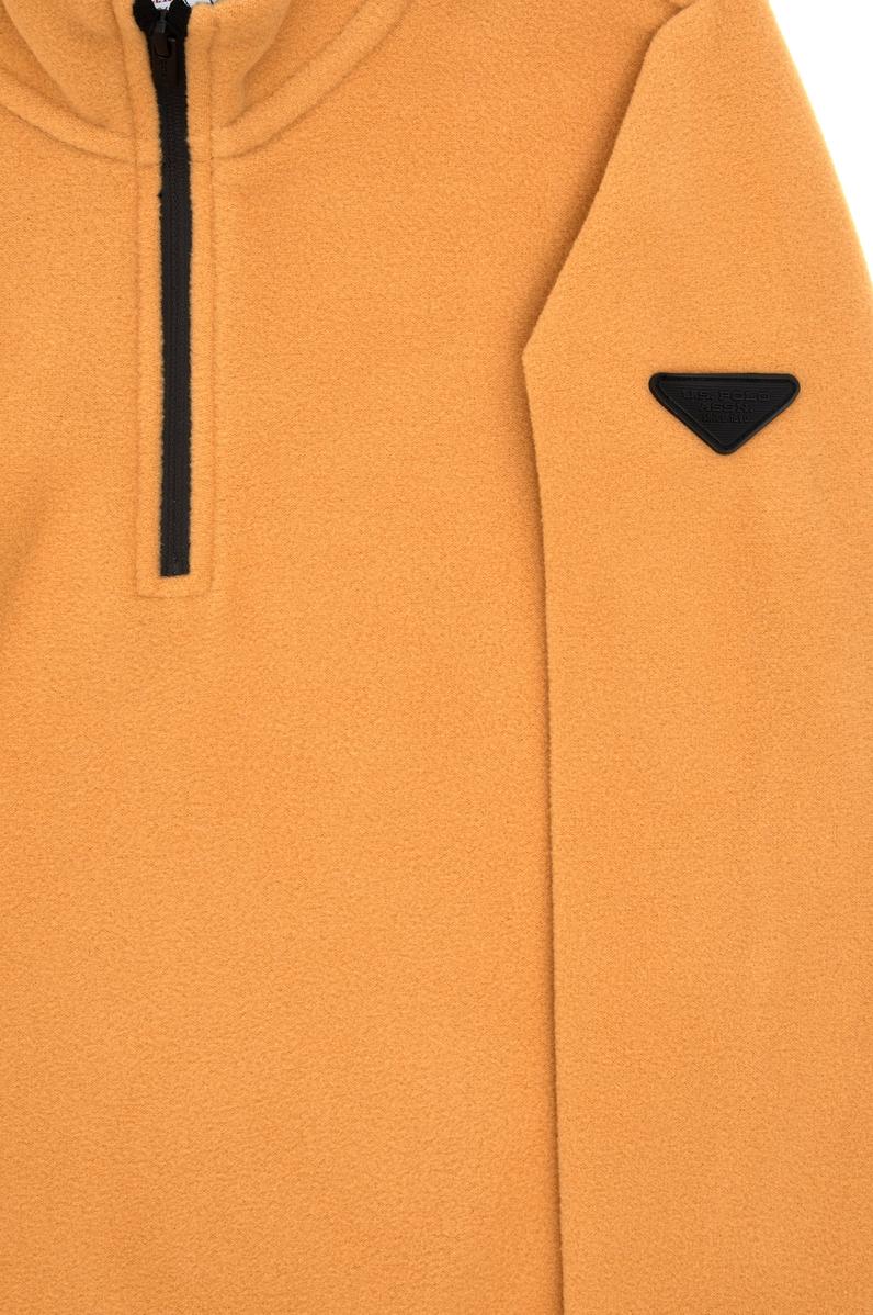 Erkek Çocuk Yarım Fermuarlı Camel Polar Sweatshirt