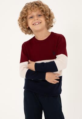 Erkek Çocuk Lacivert Bisiklet Yaka Kazak - 50295544008