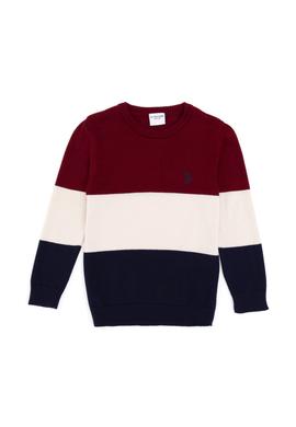 Erkek Çocuk Lacivert Bisiklet Yaka Kazak - 50295544008