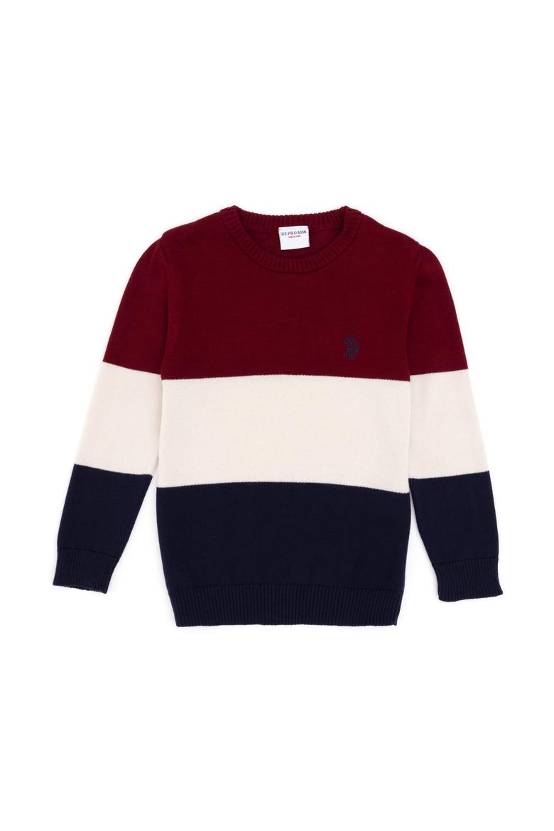 Erkek Çocuk Lacivert Bisiklet Yaka Kazak - 50295544008